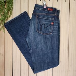 Citizens Of Humanity Dark Blue Boot Cut Jeans Size 30